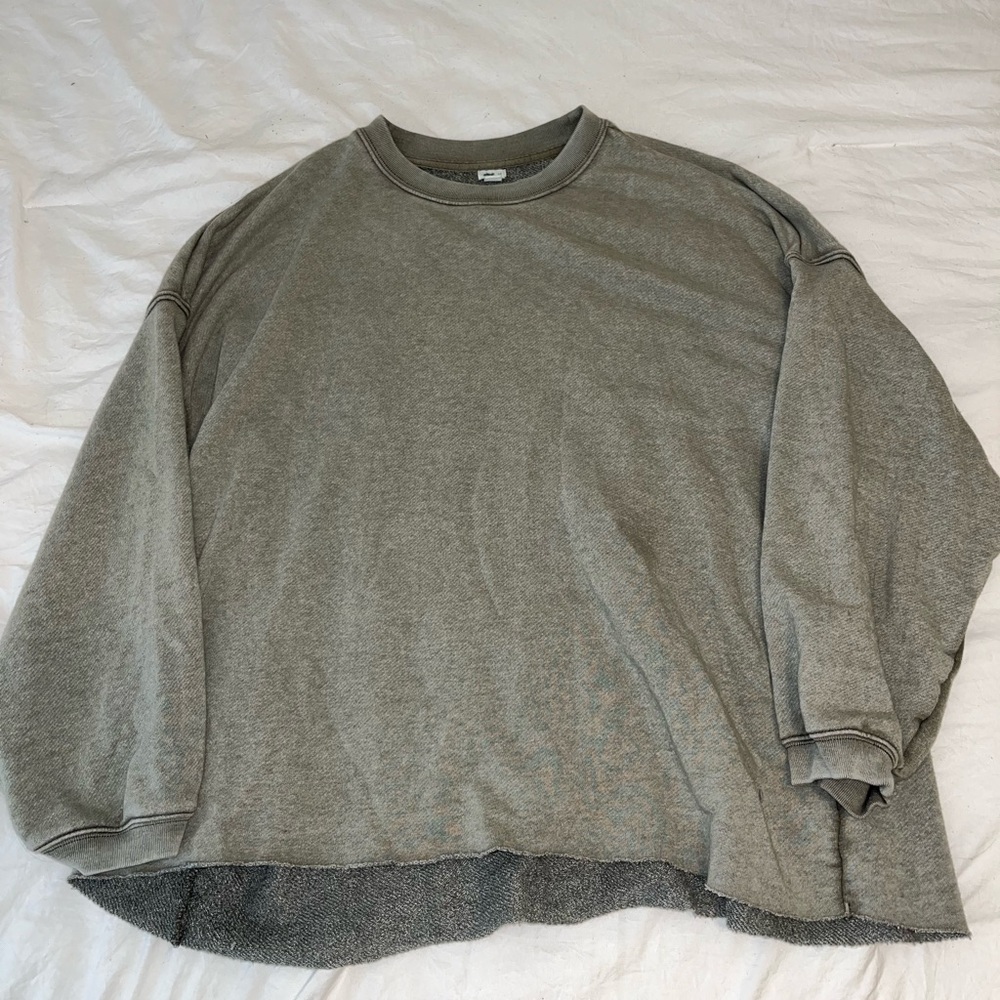 Light Army Green Oversized Aerie Sweatshirt